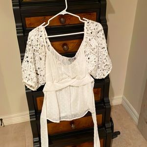 White lace blouse